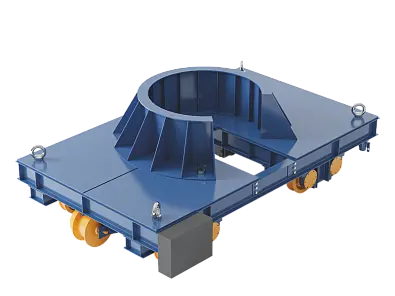 Рельсовая передаточная приводная электрическая тележка